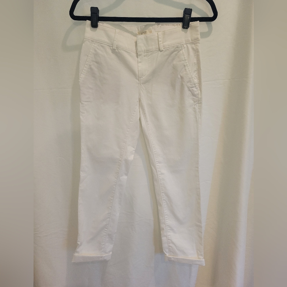 NWT Loft White, Girlfriend Chino size 0P